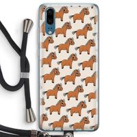 Pony: Huawei P20 Transparant Hoesje met koord