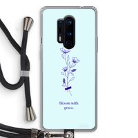 Bloom with grace: OnePlus 8 Pro Transparant Hoesje met koord