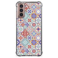 Samsung Galaxy S21 Plus Anti-Shock Hoesje Tiles Color - thumbnail