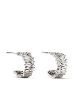 Suzanne Kalan boucles d'oreilles Fireworks Layered en or blanc 18ct ornées de diamant - Argent