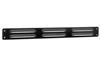 Schoepenrooster aluminium 370x40mm zwart - thumbnail