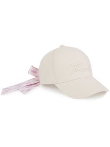 Karl Lagerfeld casquette Signature à détail de nœud - Tons neutres