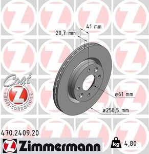 Remschijf Coat Z 470240920