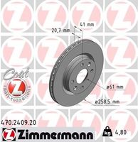 Remschijf Coat Z 470240920
