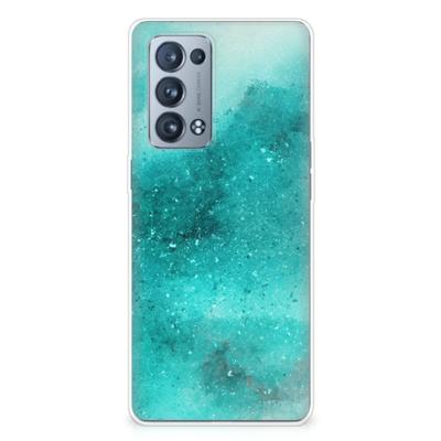 Smartphone hoesje OPPO Reno 6 Pro Plus 5G Painting Blue Smartphone hoesje OPPO Reno 6 Pro Plus 5G Painting Blue