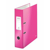 Ordner Leitz WOW 180Ã‚Â° A4 80mm karton roze - thumbnail