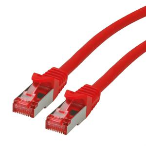 ROLINE patchkabel Cat.6 S/FTP (PiMF), componentniveau, LSOH, rood, 1 m