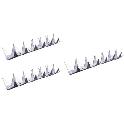 10x stuks anti klimstrips / vogelpinnen met metalen punten 1 meter