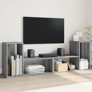 Tv-meubelen 2 st 75x30x50 cm bewerkt hout grijs sonoma eiken