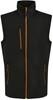 Ragetta RG915 Navigate 2-Layer Softshell Bodywarmer - Black/Orange Pop - S Ragetta RG915 Navigate 2-Layer Softshell Bodywarmer - Black/Orange Pop - S