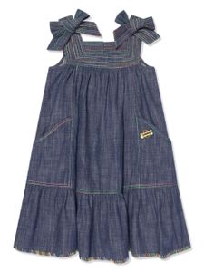 ZIMMERMANN Kids robe Alight en jean - Bleu