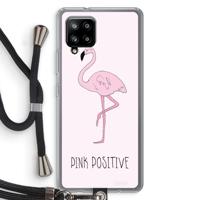 Pink positive: Samsung Galaxy A42 5G Transparant Hoesje met koord