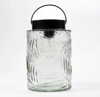 Anna&apos;s Collection Solar glazen retro lamp helder 12,5x20 cm Transparant