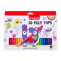 Bruynzeel • viltstiften set 50 kleuren