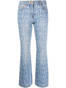 Versace jean évasé à taille moyenne - Bleu