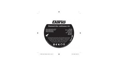 Dario Tools diamantslijpschijf vol.r. 125mm