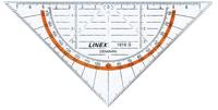 Linex geodriehoek 1616G, 16 cm