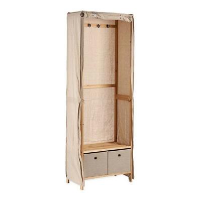 Kapstok Beige Hout Stof (31,5 x 58 x 168 cm)