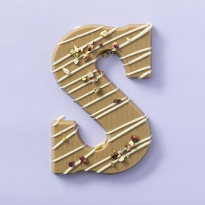 Chocoladeletter S pistache (200 gram)