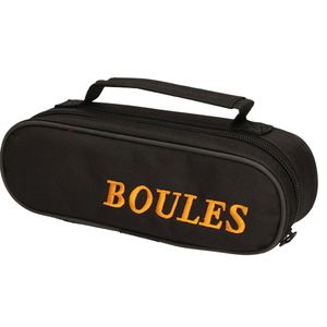 Jeu de boules set van 3x ballen in draagtas   -