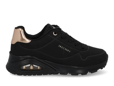 Skechers Uno Gen1 Shimmer away BBK Zwart maat 39