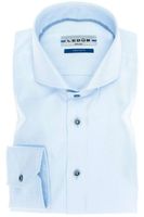 Ledȗb Tailored Fit Overhemd blauw, Effen