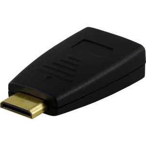 Goobay 68841 tussenstuk voor kabels HDMI Type-A HDMI Type-C Zwart