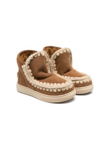 Mou Kids bottines eskimo en daim - Marron