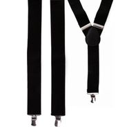 Zwarte verkleed bretels tot 120 cm - Carnaval kleding accessoires   -