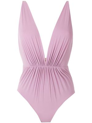 Clube Bossa maillot de bain Clavert à col v profond - Violet