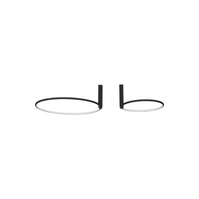 Lyora Design plafondlampGarve zwart Ø 40cm en Ø 60cm - 9085245