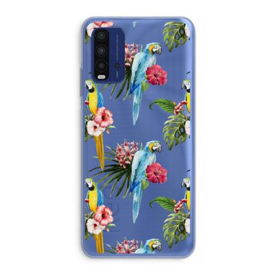 Kleurrijke papegaaien: Xiaomi Redmi 9T Transparant Hoesje