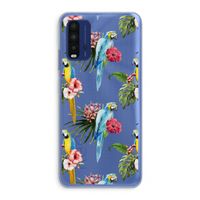 Kleurrijke papegaaien: Xiaomi Redmi 9T Transparant Hoesje