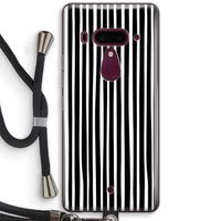 Stripes: HTC U12+ Transparant Hoesje met koord