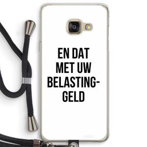Belastinggeld: Samsung Galaxy A3 (2016) Transparant Hoesje met koord