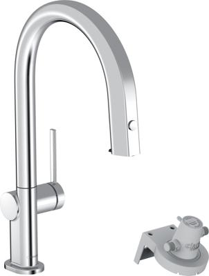 Hansgrohe Aqittura M91 Filter systeem 210, uittrekbare uitloop, 1jet, chroom