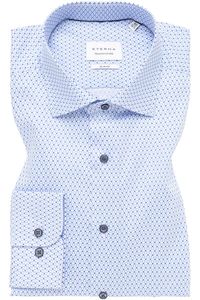 ETERNA Slim Fit Overhemd middenblauw, Motief