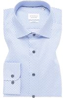 ETERNA Slim Fit Overhemd middenblauw, Motief - thumbnail