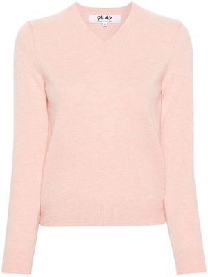 Comme Des Garçons Play pull à logo cœur - Rose