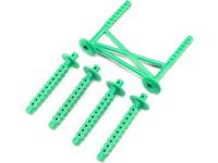 Losi - Rear Body Support and Body Posts Green: LMT (LOS241045)