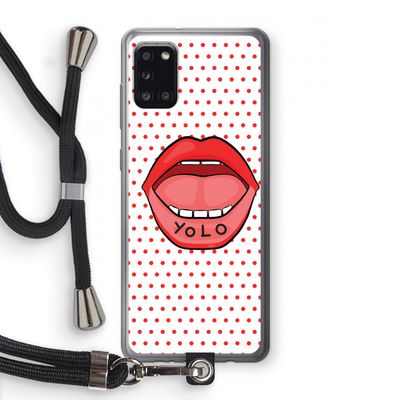 Yolo Denise: Samsung Galaxy A31 Transparant Hoesje met koord