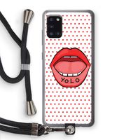Yolo Denise: Samsung Galaxy A31 Transparant Hoesje met koord