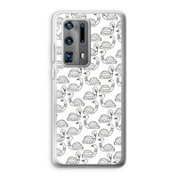 Zwanen: Huawei P40 Pro Plus Transparant Hoesje