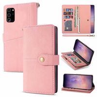Samsung Galaxy S21 Ultra hoesje - Bookcase - Pasjeshouder - Portemonnee - Luxe - Kunstleer - Roze - thumbnail