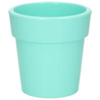 Hega Hogar Plantenpot - pastel groen - kunststof - 25 x 25 cm - binnen/buiten