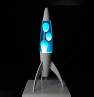 Rocket lava lamp blauw Rocket lava lamp blauw