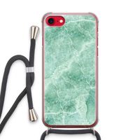 Groen marmer: iPhone SE 2020 Transparant Hoesje met koord Groen marmer: iPhone SE 2020 Transparant Hoesje met koord