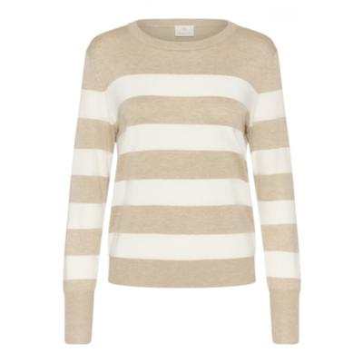 Kaffe - Grijs | unisex | Trui | Grijs | S | regular | Kamst mode