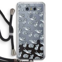 Poezen: LG G6 Transparant Hoesje met koord