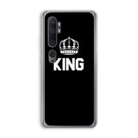 King zwart: Xiaomi Mi Note 10 Pro Transparant Hoesje King zwart: Xiaomi Mi Note 10 Pro Transparant Hoesje